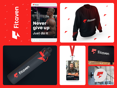 Fitaven: branding, logo design, visual identity brand identity brand sign branding design figma dribbble dribble fitness logo concept graphic design gym logo logo concept logo design media design minimal logo social ads social media ads ui ux visual design visual identity website ui yoga logo