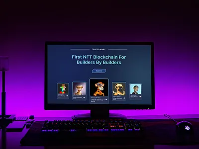 Blockchain web UI design ui uiux web