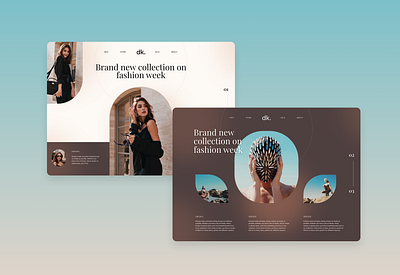 Fashion & Style - Landing page design desktop fashion fresh landing layout style stylish ui ux web