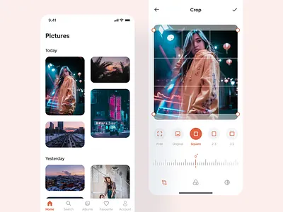 Photo Editor Mobile App app design editor mobile app photo photoeditorapp ui uidesign uiux ux