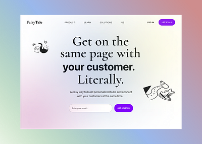 Customer Experience Portal Landing app app design branding design illustration logo ui uiux uiux design ux