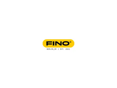 FINO_23 branding capital color palette design letter logo typography yellow