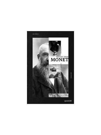 Morning practice no. 29 composition daily design graphic design illustration layout monet poster practice typography