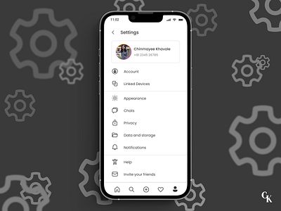Daily UI 007 - Settings app settings dailyui dailyui day 01 design settings settings ui ui ux