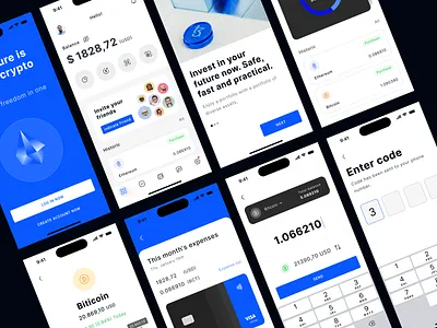 Coin financial wallet mobile app app brazil clean coin design financial mobile ui ux wallet