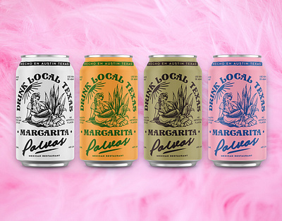 Margarita branding cans design identity logo packaging design