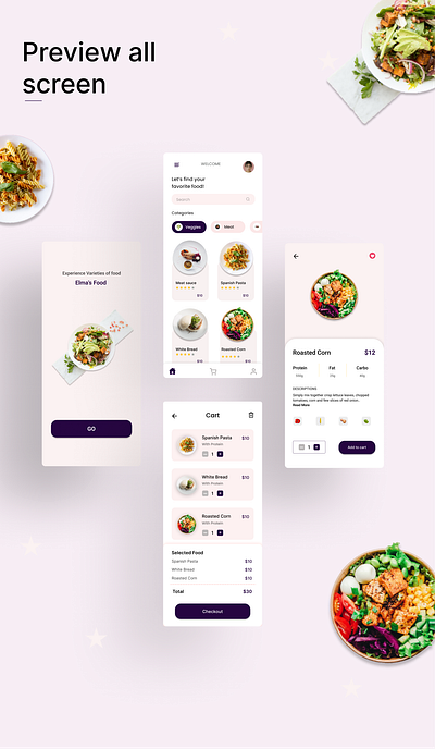 Food Ordering App app design design mobile design ui ux
