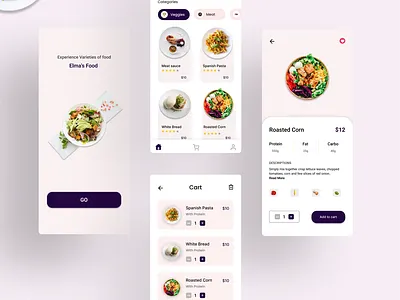 Food Ordering App app design design mobile design ui ux