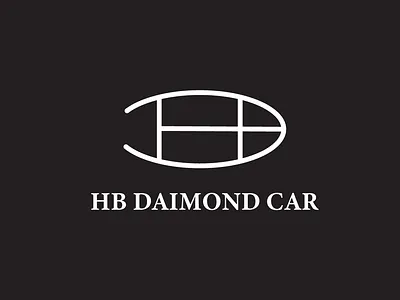HB DIAMOND CAR adobe illustrator branding graphic design logo logo desing logotipo logotype minimal minimal logo minimalist modern logo