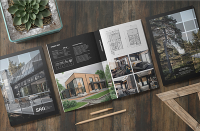 Catalog design for a construction company catalogue design graphic design