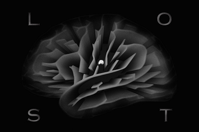 "Depression" (Award winning poster) biology cover art dark depression design emo emotion graphic design illustration lost maze mental health pain science scientific illustration