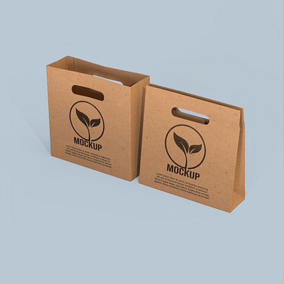 Paper shopping bag mockup product packaging
