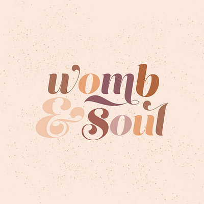 Womb & Soul - Logo Design branding creative design creative logo design elegant logo minimalist modern typography