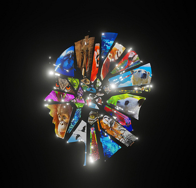"Puzzle" (Award winning poster) animals bear biology cover art design ecology environment environment protection glass graphic design illustration nature polar bear science scientific illustration sea turtle tiger ui whale wild life
