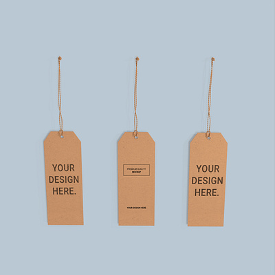 Mockup long label with strip sale price