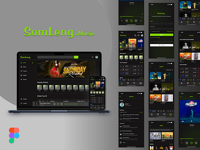 SomLeng.music WebApp UI Design app dashboard ui mobile music app mobile ui music app music dashboard music dashboard ui music digital platform music mobile app music mobile ui concept music platform music ui template ui ui concept ux ux concept uxui uxui mobile webapp website ui