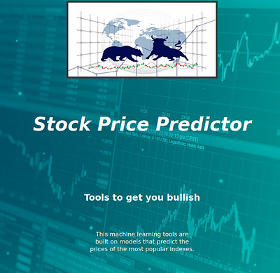 Stock Price Predictor css design dow jones figma html landing page machine learning nasdaq nyse sp500 stocks ui user interface web design