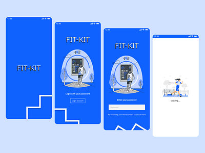 Fitness App - IBM Carbon Design System figma fitness app ibm carbon design loader login screens