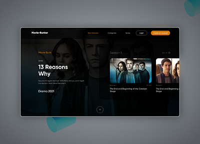 Movie Streaming UI animation design ui ux