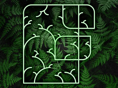 The Letter F design illustration lettering typography