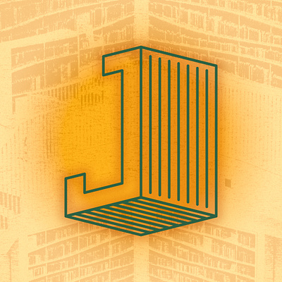 The Letter J design graphic design illusion letterforms lettering optical type typography