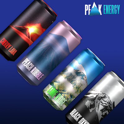 Peak Energy brand design branding design graphic design logo package design