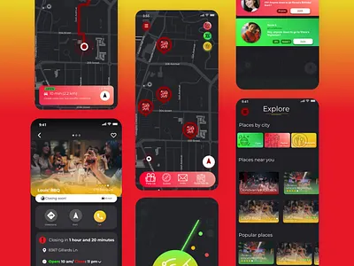 WYA-Where Ya At?- Social Gathering App app branding design graphic design logo ui ux
