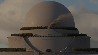 Etienne-Louis Boullée's Cenotaph for Newton 3d blender