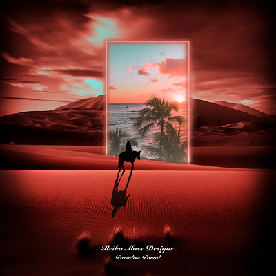 Paradise Portal composition design graphic design illustration manipulation