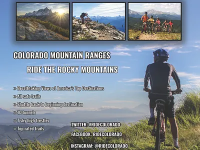 Mountain Bike Magazine Ad ad branding design graphic design magazine