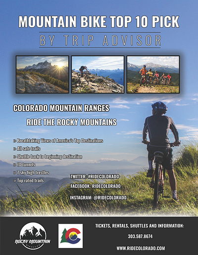 Mountain Bike Magazine Ad ad branding design graphic design magazine