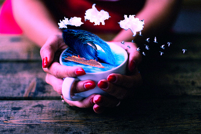 Cup of Sea composition design graphic design manipulation