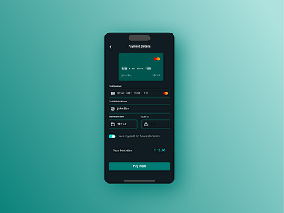 Checkout Donation for Catner.io - #DailyUi app branding graphic design mobile ui ux