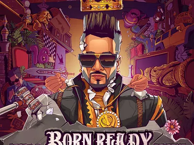Jazzy B Album Cover Design color design epdesign illustration illustrator indiaart indian indianart jazzyb photoshop punjab punjabdesign punjabiart punjabiartist rajwanshart vector