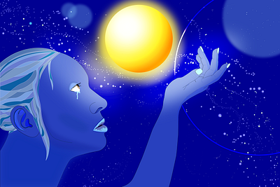 Transferred Energy in Love adobe illustrator concept art conceptual death design energy graphic design grief heal loss physics space vector vector art
