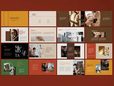 Samota - Powerpoint Template #5 app branding design graphic design illustration logo typography ui ux vector