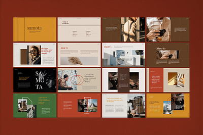 Samota - Powerpoint Template #5 app branding design graphic design illustration logo typography ui ux vector