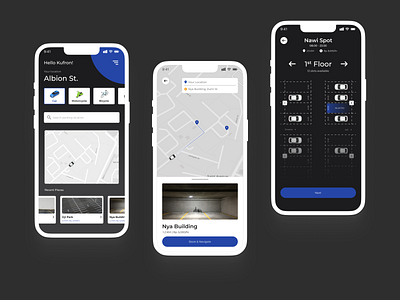 Parkirin - Parking Mobile App design ui