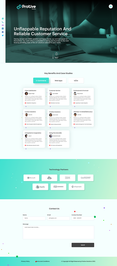 Protive Solution Case Studies branding case casestudies design illustration layout logo protive protive solution solution template theme ui uiux web design