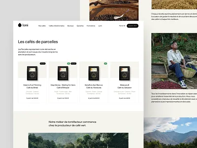 Lomi branding coffee dailyui design figma typography ui userexperience ux web website