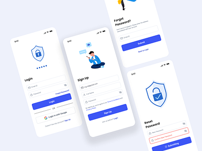 Login and Sign up Screens app apps branding design login login screen sign up screen ui uiux ux