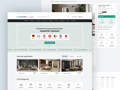 Ecommerce Website for Furniture Brand clean design ecommerce furniture landing modern product ui ux website