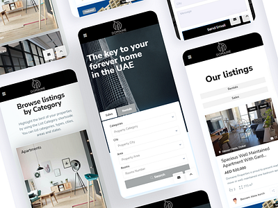 Real Estate Website adobexd branding figma graphic design mockup ui ux
