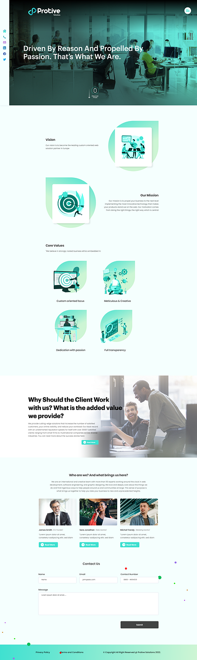 Protive Solution About Us branding design illustration layout logo protive solution about us template theme ui uiux web design