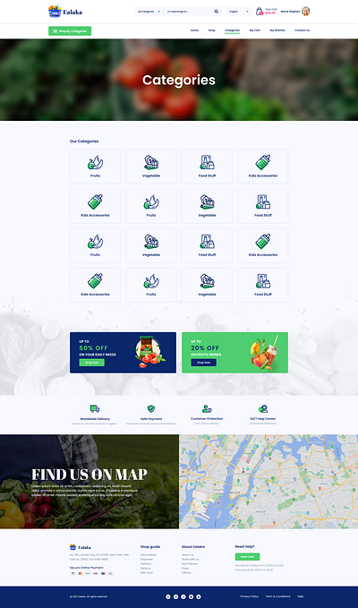Ealak Multivendor Categories branding design ealak multivendor categories ealaka illustration layout logo multivendor shopping store store template theme ui uiux web design