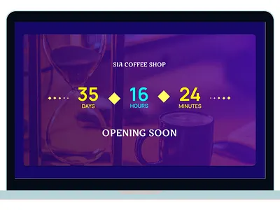 Countdown page branding design ui ui ux ux