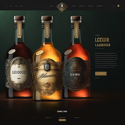 UI/UX: Desktop: Liquor Store animation branding graphic design ui