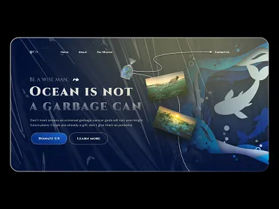 Save Marine Life Website design eco friendly ecosystem maintenance marine marine life ocean oceanconservation protectmarinewildlife savemarineanimals savetheseas ui uiux uiuxdesign underwater ux uxinspiration water web design