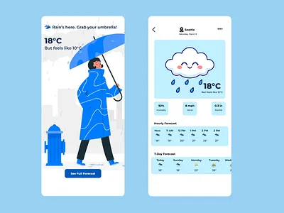 Weather Design #DailyUI app branding design graphic design illustration logo typography ui ux vector