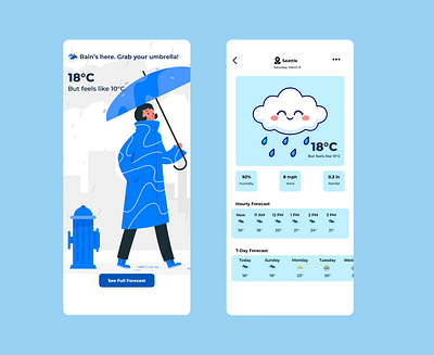 Weather Design #DailyUI app branding design graphic design illustration logo typography ui ux vector